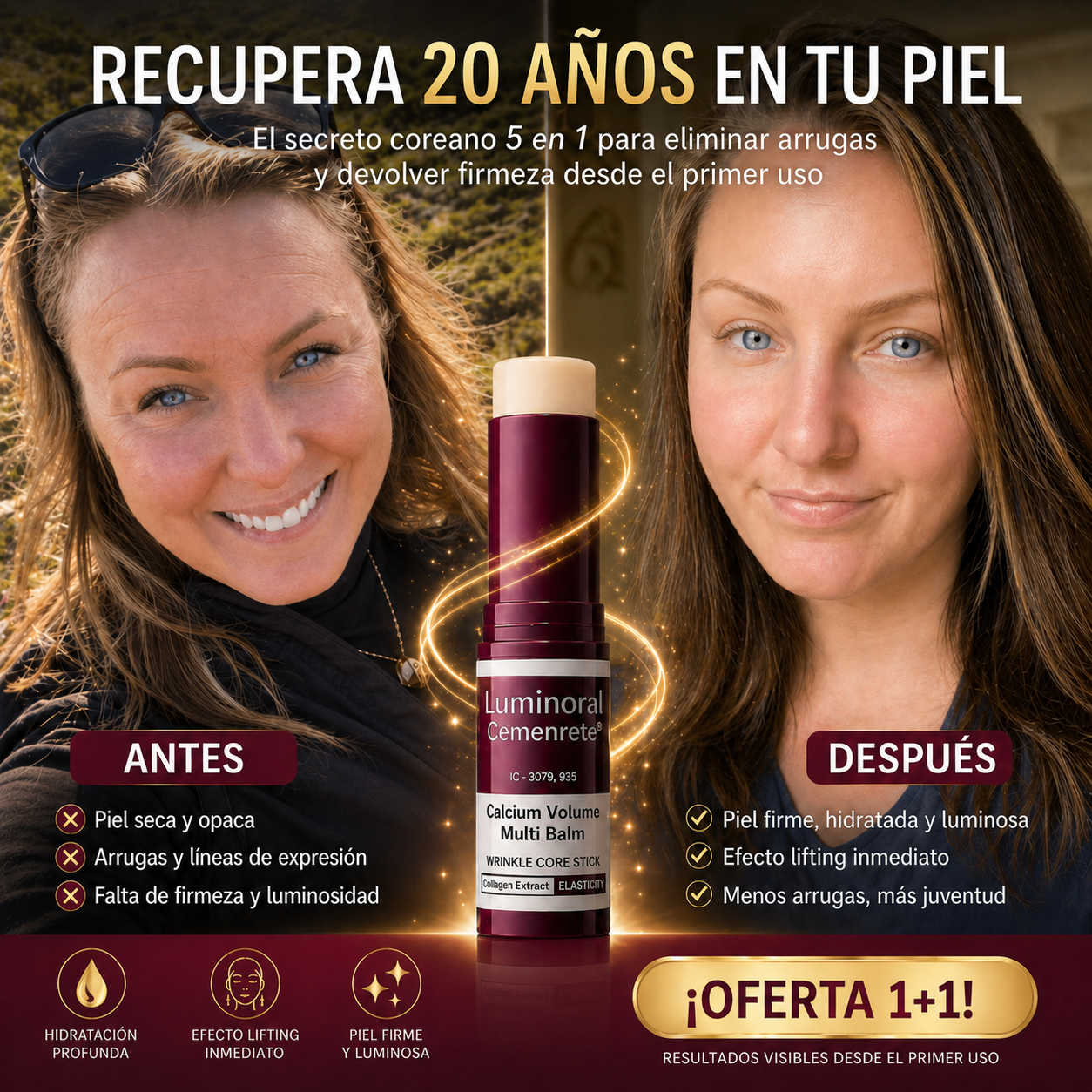 RECUPERA 20 AÑOS EN TU PIEL - BÁLSAMO LUMINORAL